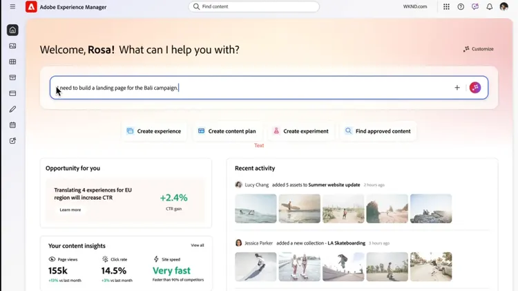 aem sites optimizer - ai powered intent driven experiences